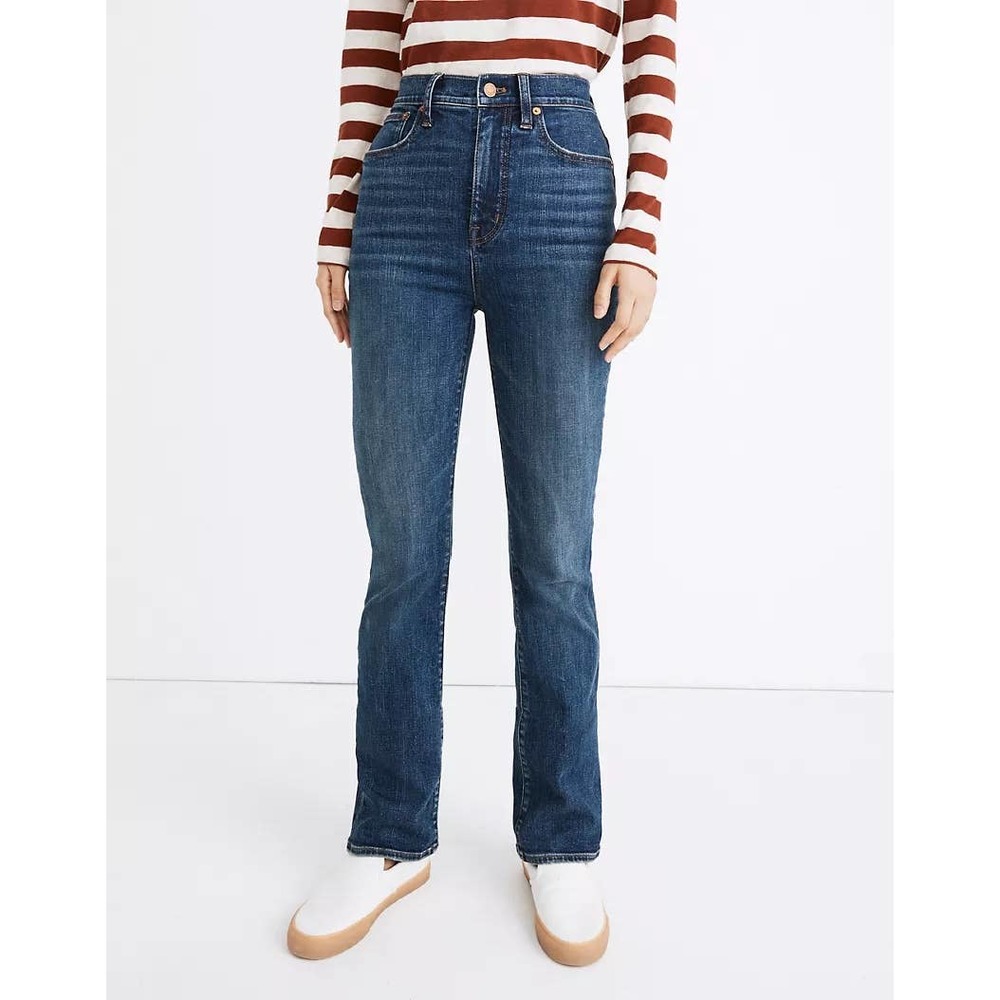 Madewell Skinny High Rise Flare Jeans Abney Wash Blue 26